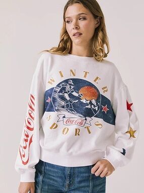 Chaser Brand Coca-Cola 'Winter Sports' Graphic Sweatshirt